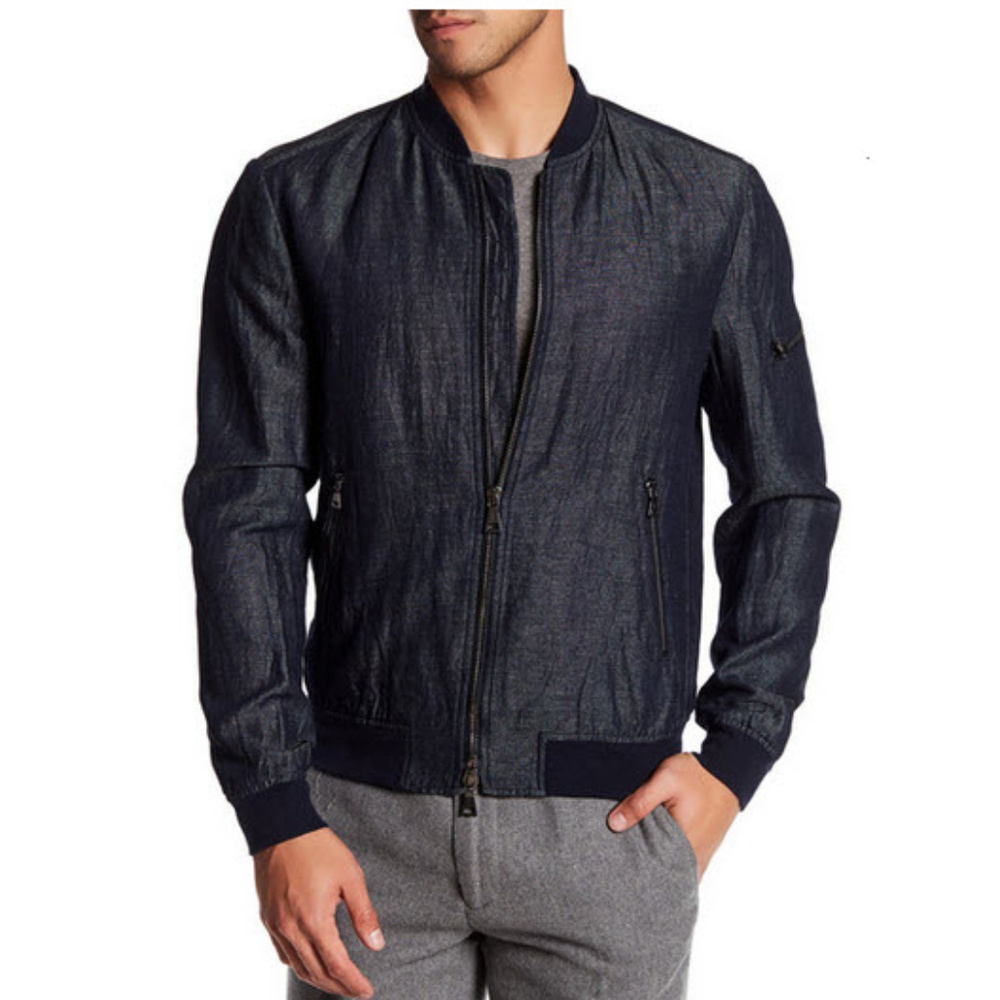 John Varvatos Denim Bomber Large/52 NEW SOLD OUT